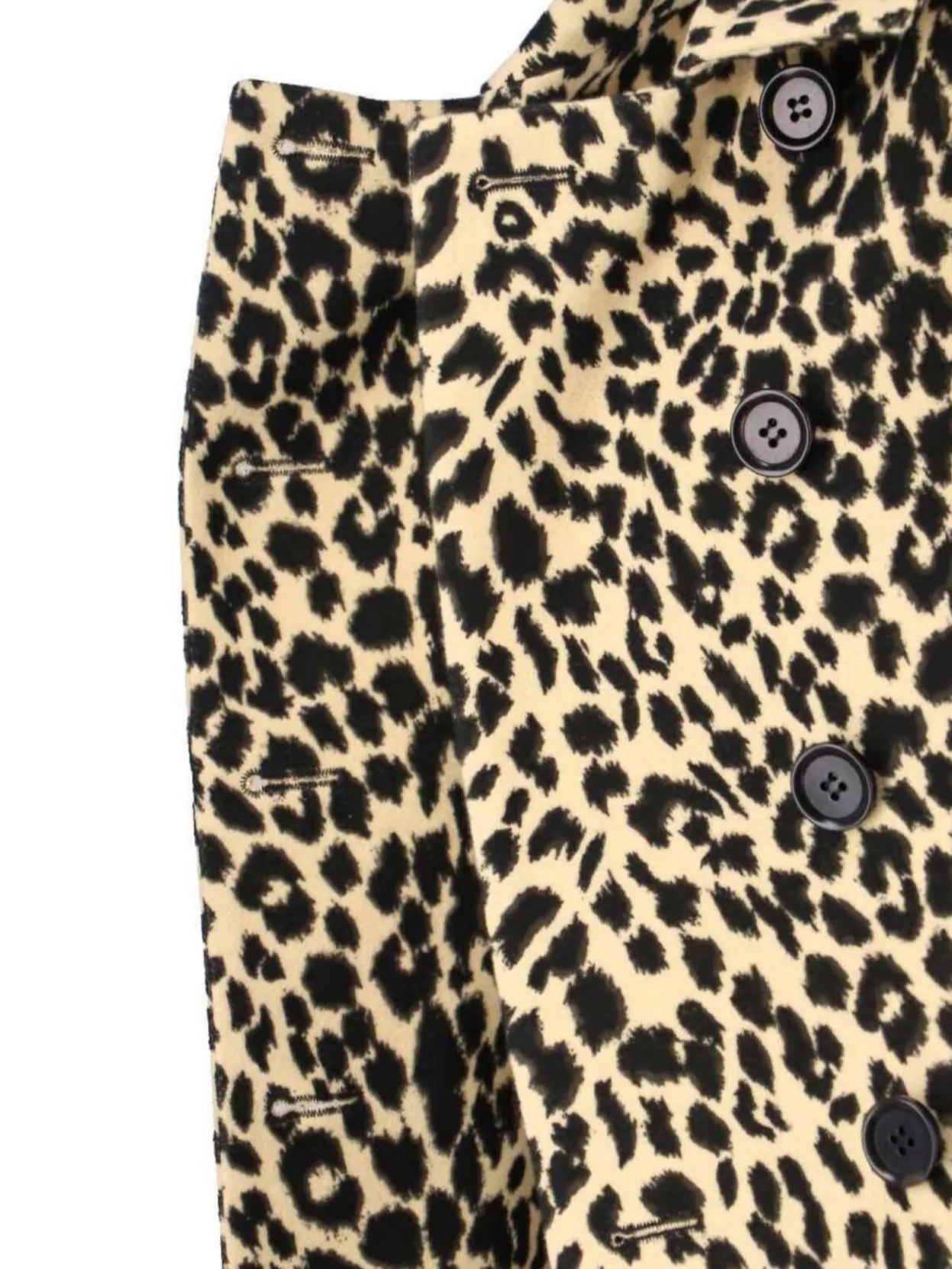Aspesi Animal Print Double Breasted Jacket With Pockets