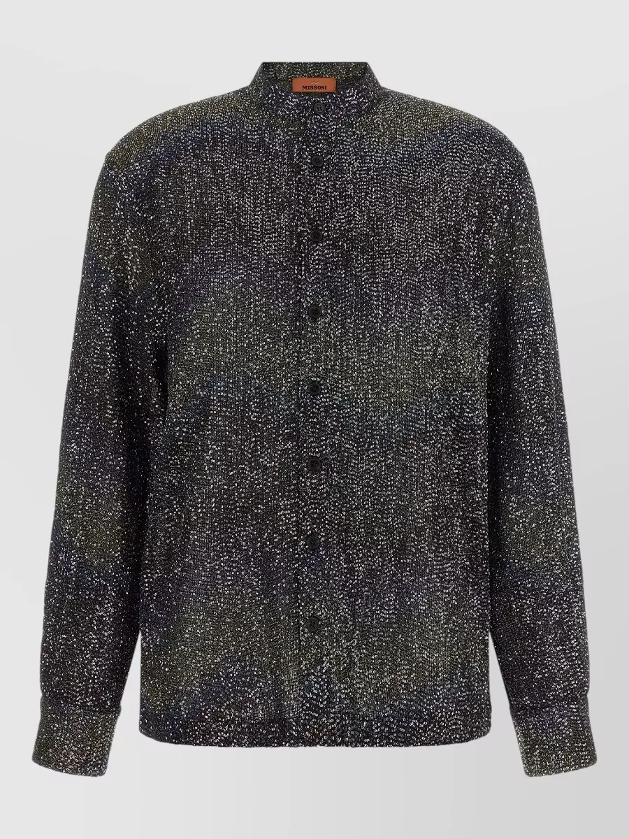 Missoni sequin embellished zigzag shirt