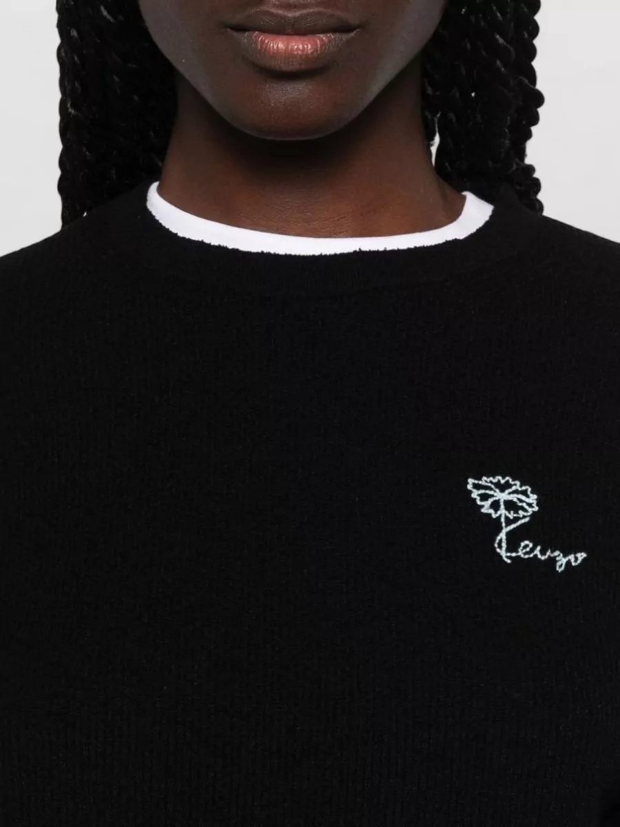 Kenzo Floral-Embroidered Crewneck Sweatshirt
