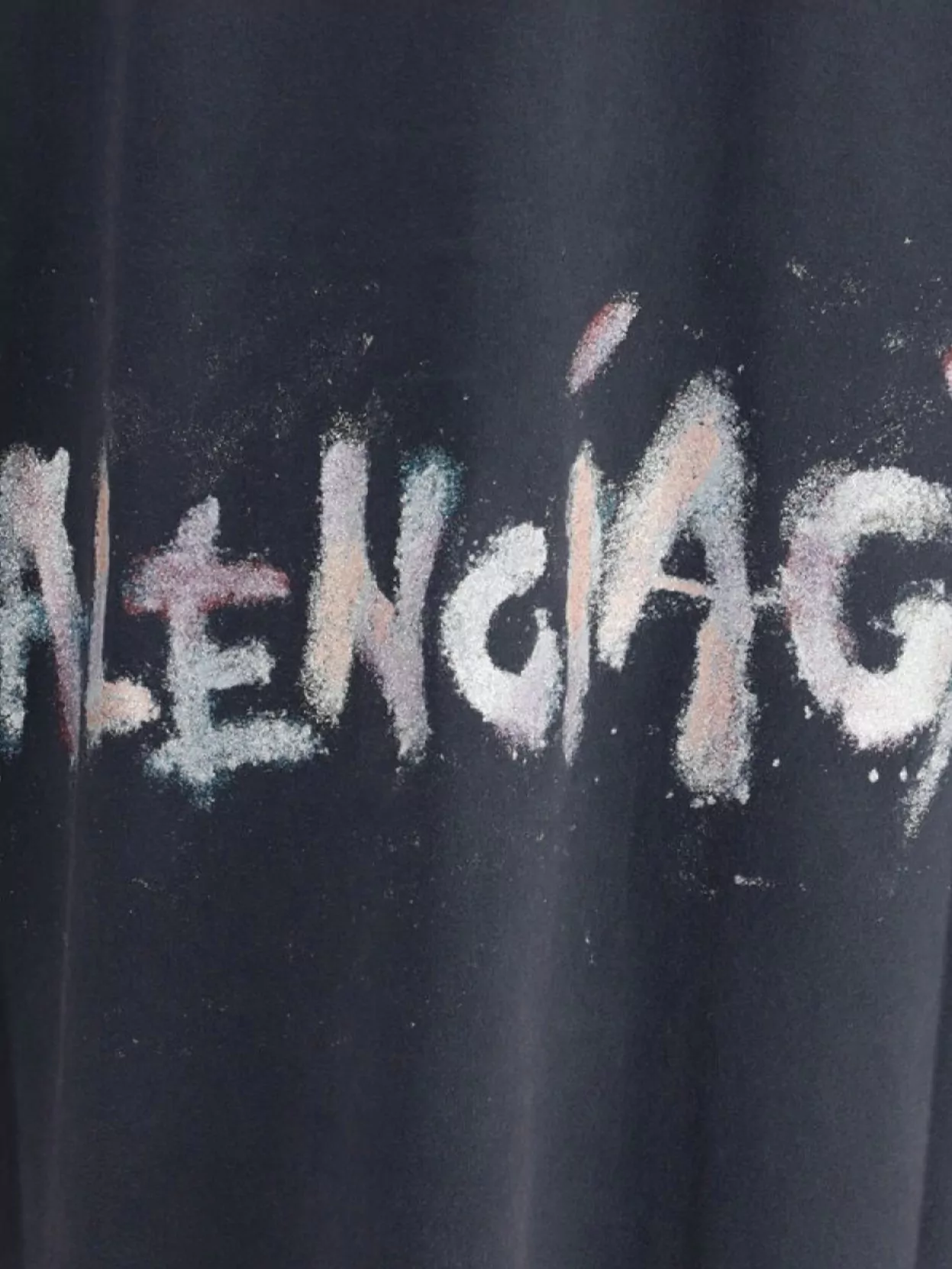 Balenciaga Glitter Embellished Oversized T-Shirt