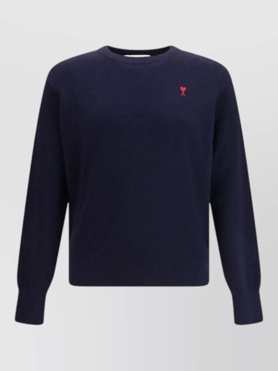 Ami Paris merino wool crew-neck jumper