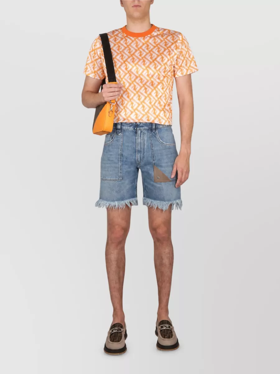Fendi Denim Bermuda Shorts