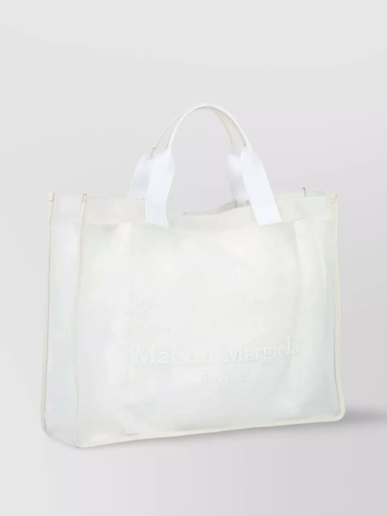 Maison Margiela Embroidered Quilted Tote Bag With Top Handles