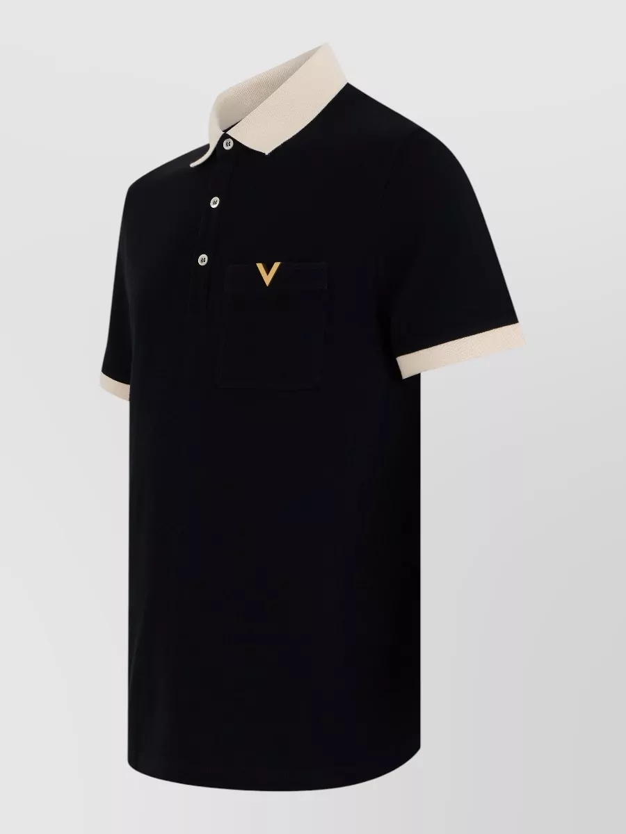 Valentino Garavani Cotton Short-Sleeve Polo Shirt