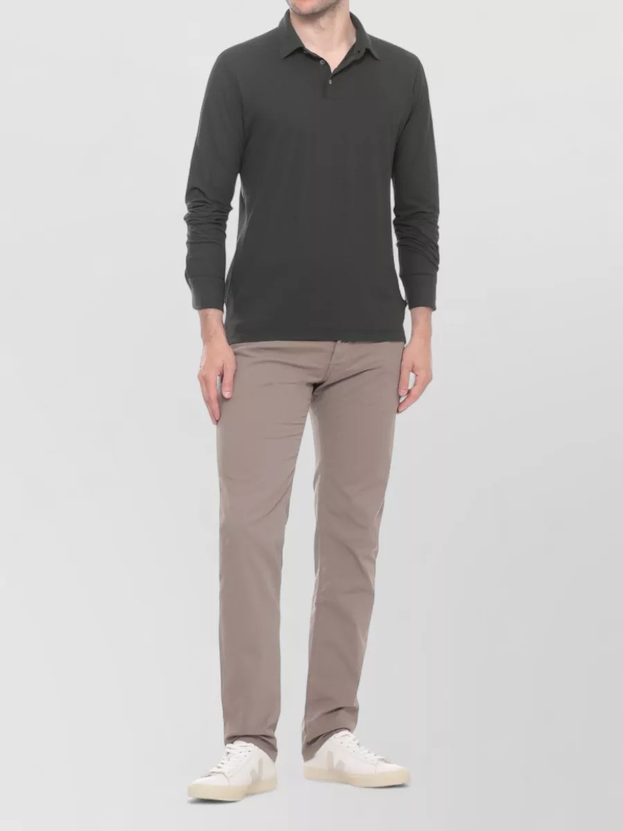 Zanone Cotton Short-Sleeve Polo Shirt