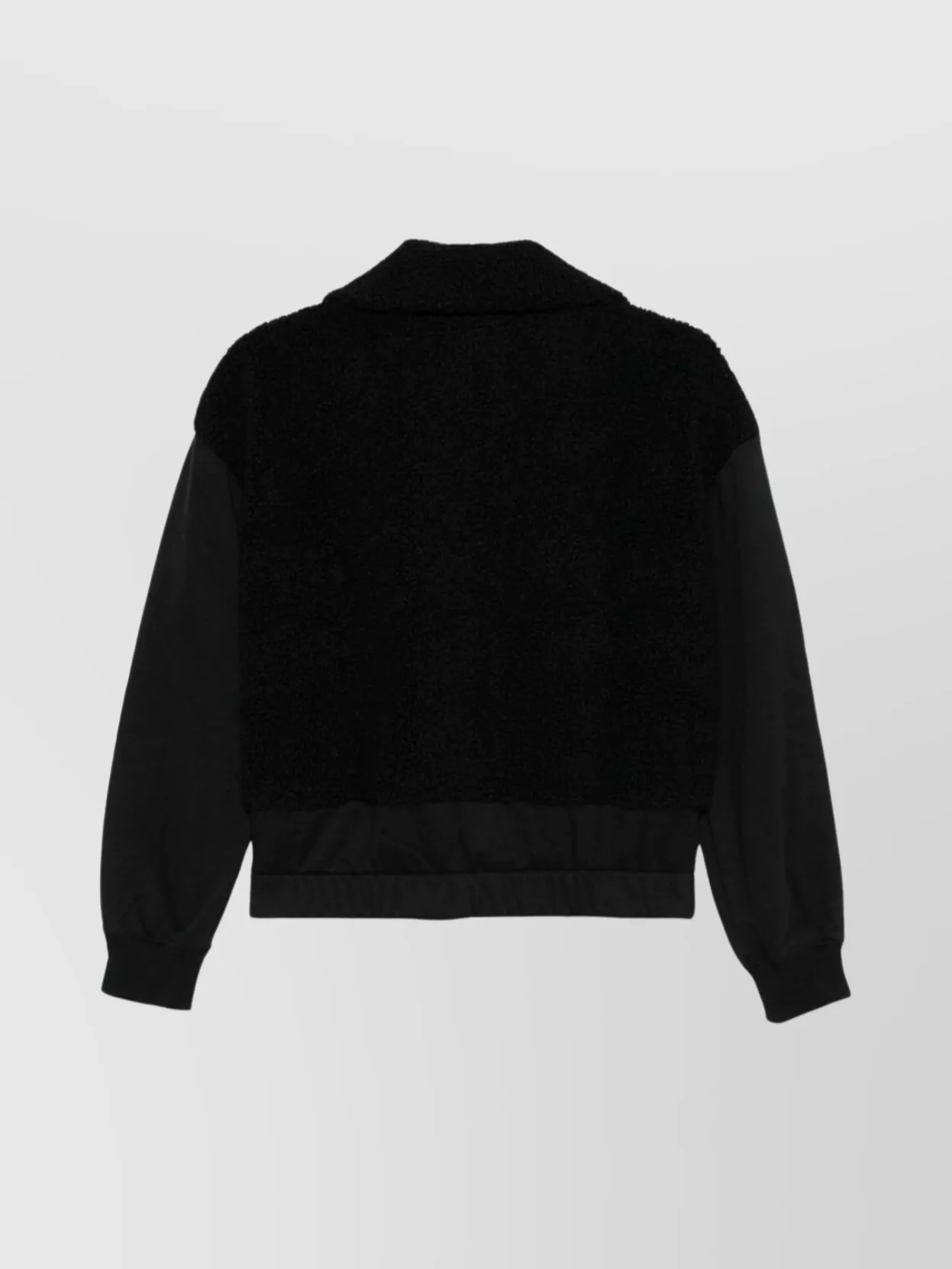 Emporio Armani Logo Zippered High Collar Sweatshirt With Slip Pockets