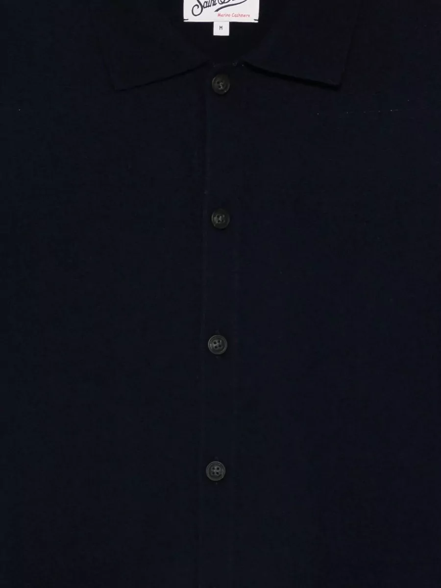 Mc2 Saint Barth Long Sleeve Knit Jacket Featuring Pockets