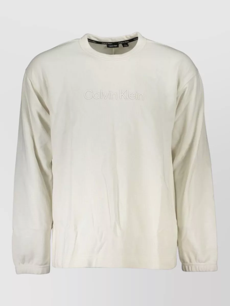 Calvin Klein logo-embroidered long-sleeve sweatshirt