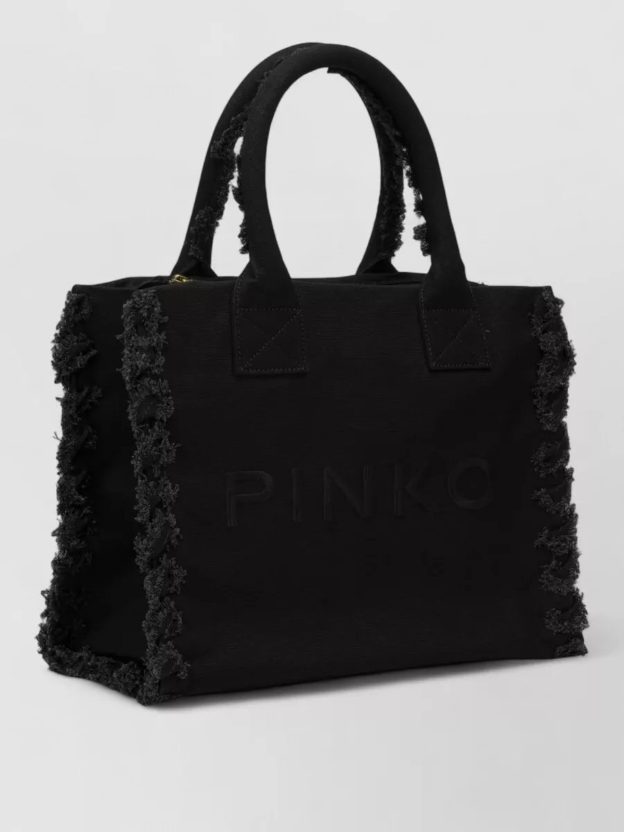 Pinko Na Canvas Tote Bag