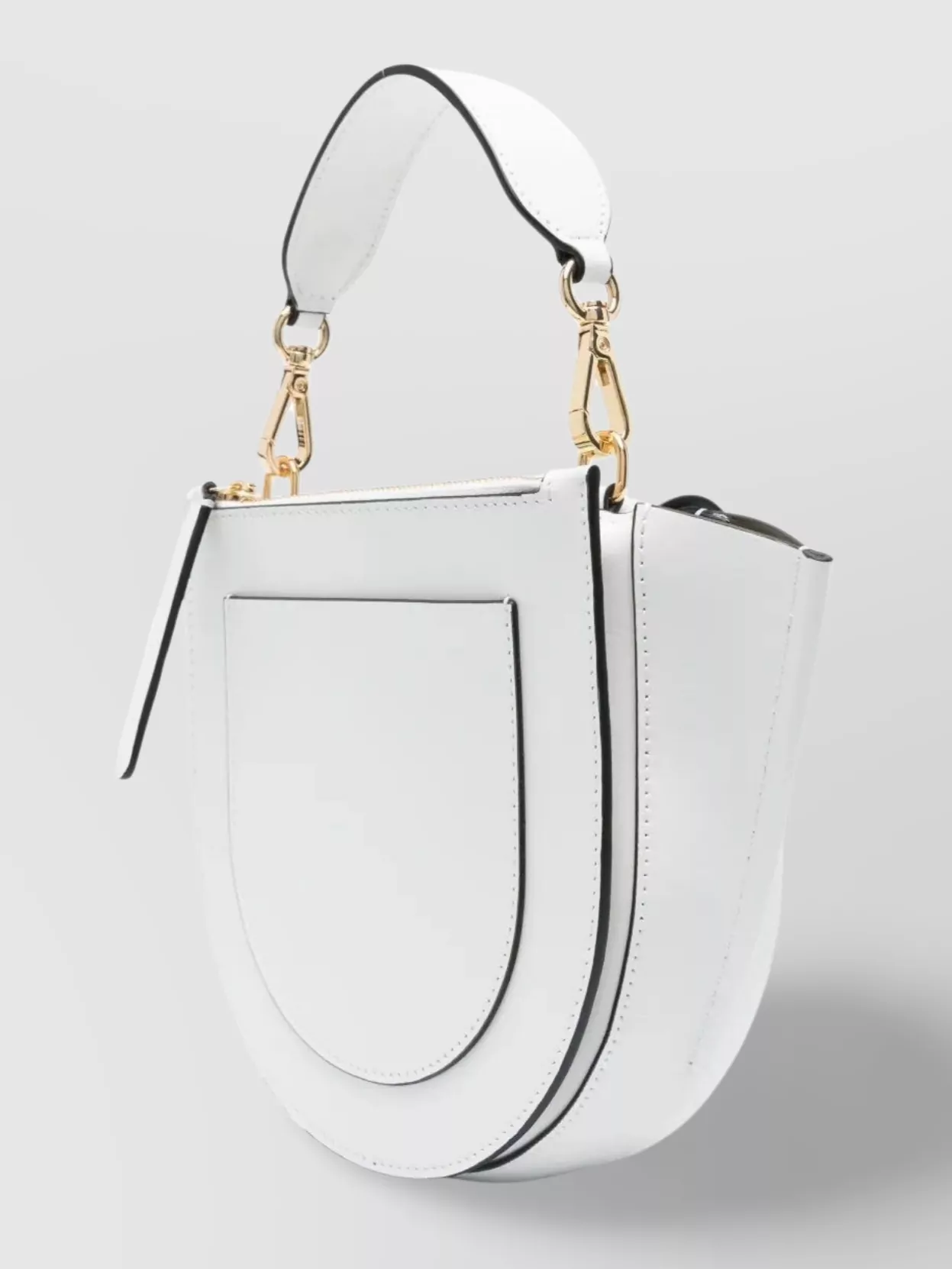 Wandler Mini Bag With Detachable Strap And Rear Pocket In Grey