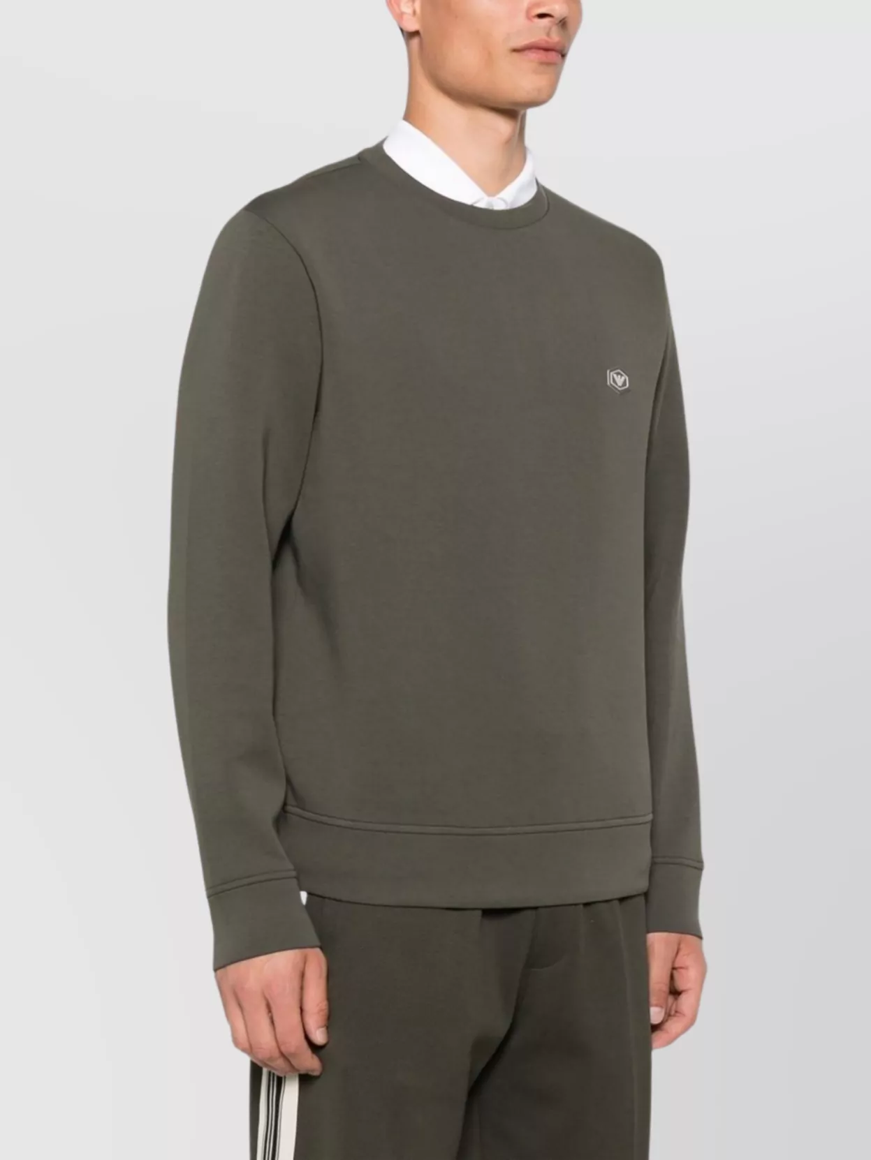 Emporio Armani Crewneck Sweatshirt In Cotton