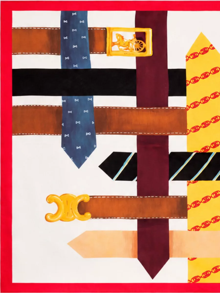 Celine silk printed scarf