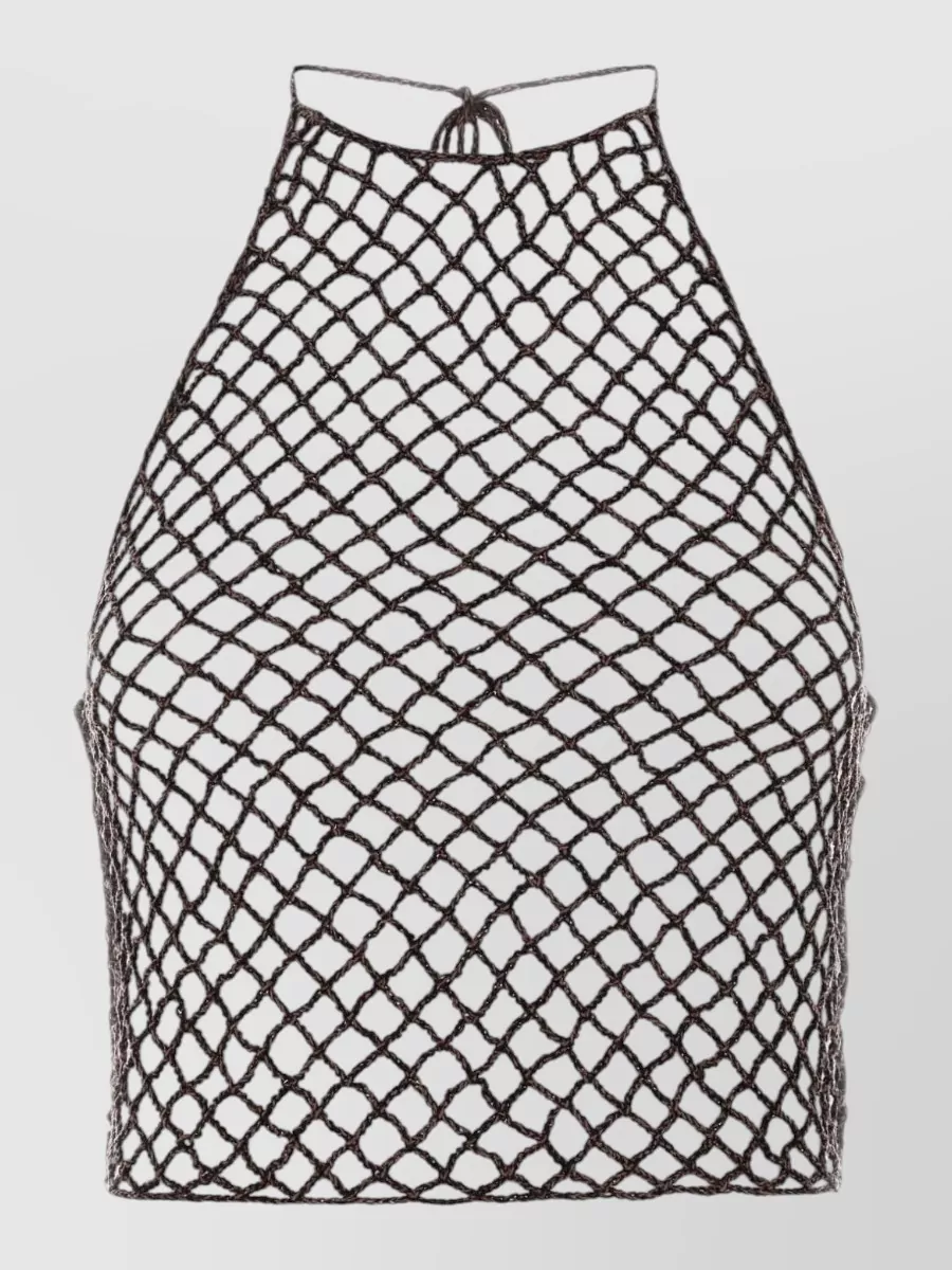 Alaïa cotton crochet top