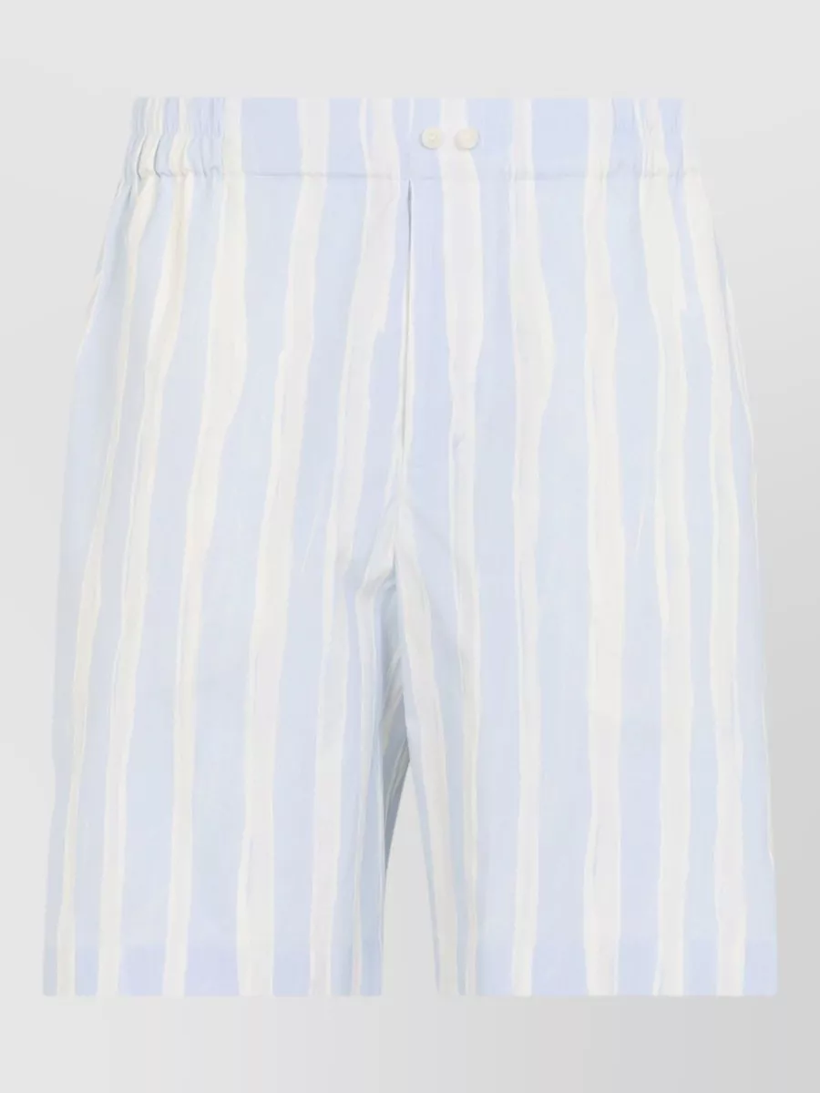 Jacquemus Striped Relaxed-Fit Chino Shorts