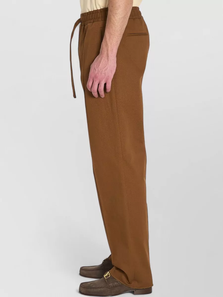 Valentino Garavani Cotton Mid-Rise Straight-Leg Trousers