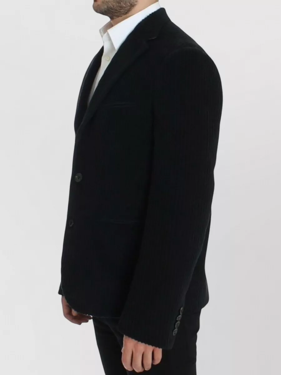 Dolce&Gabbana Cotton Silk Ribbed Blazer