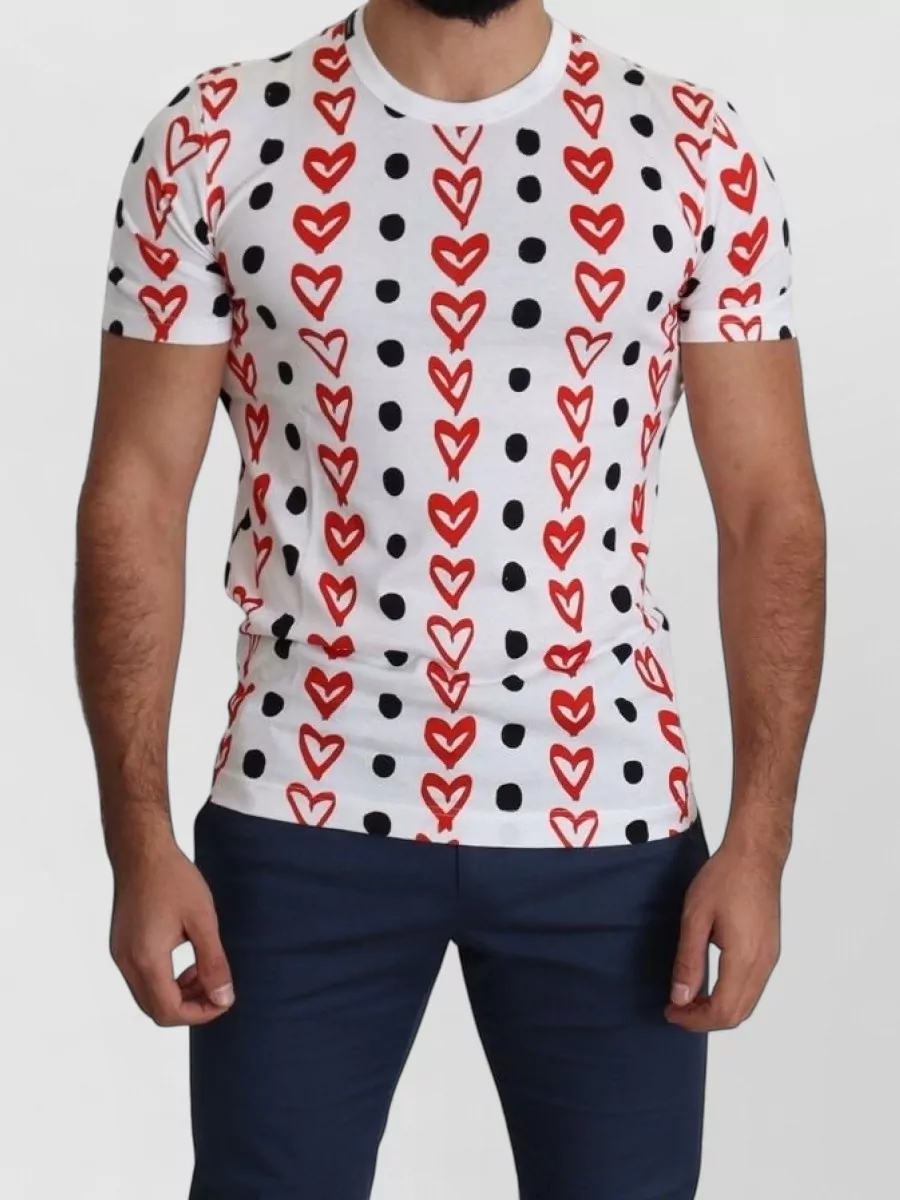 Dolce&Gabbana Cotton heart-print t-shirt