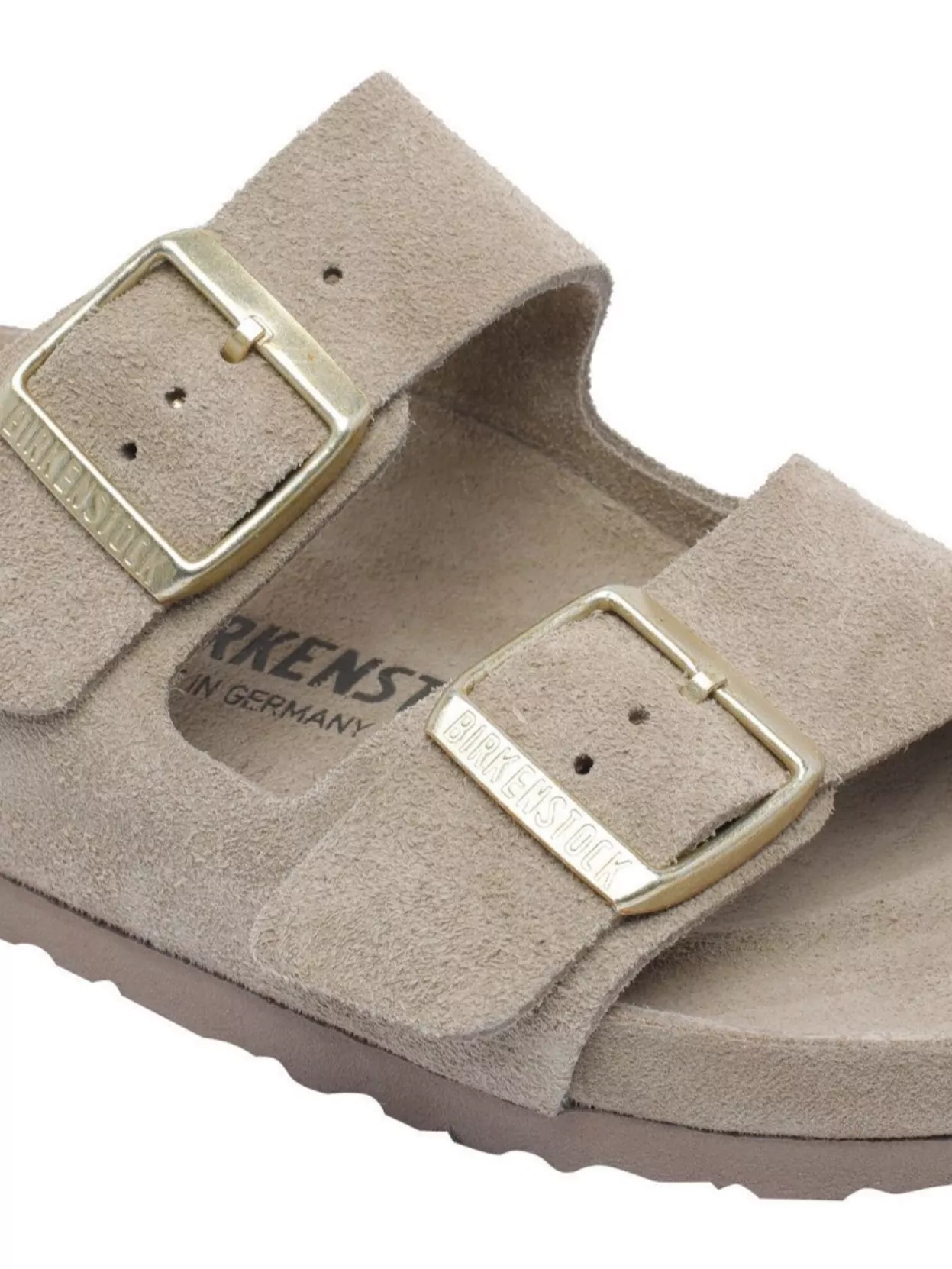 Birkenstock Suede Open Toe Flat Sandals