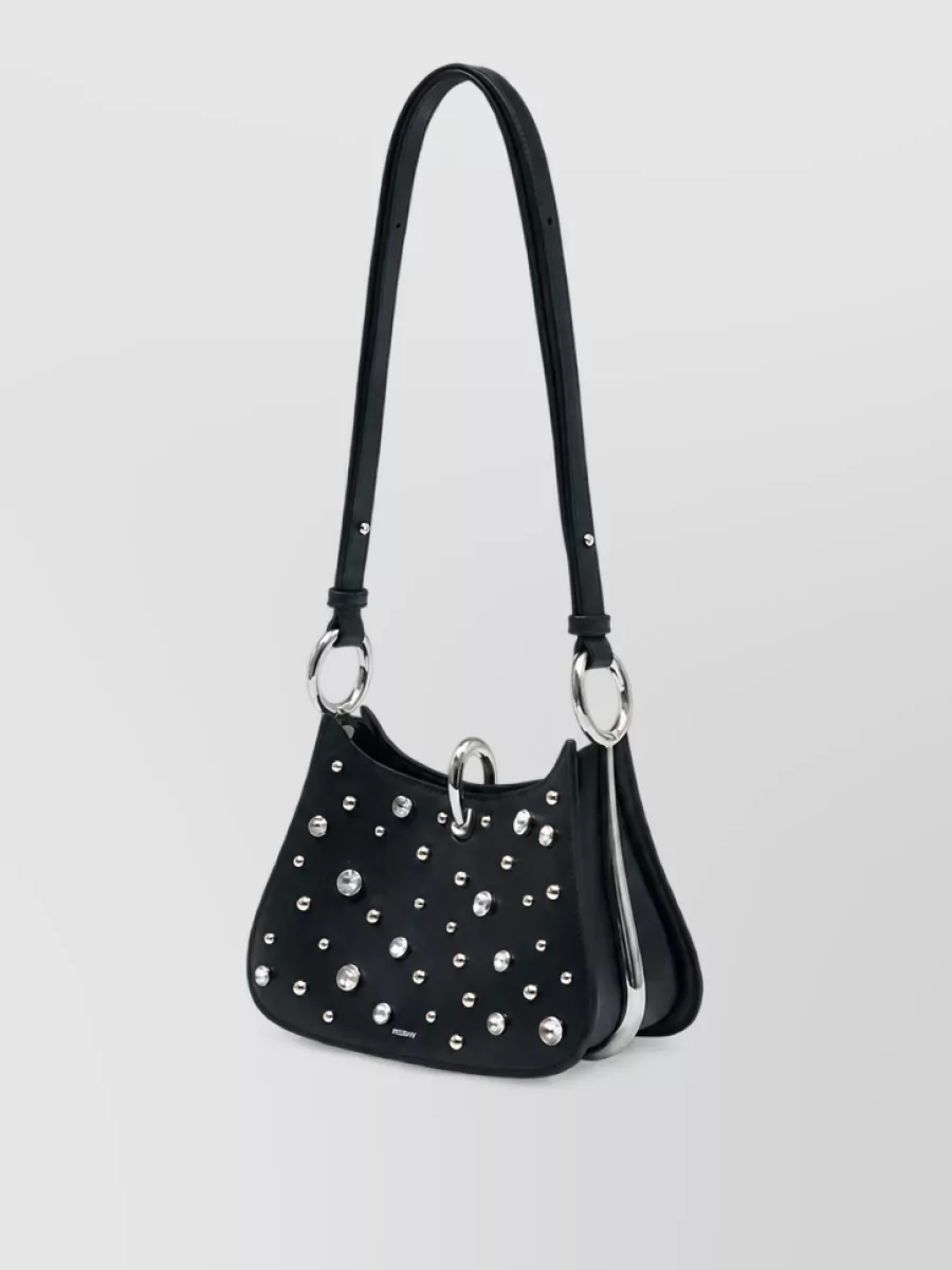 Paco Rabanne pixel leather clutch bag