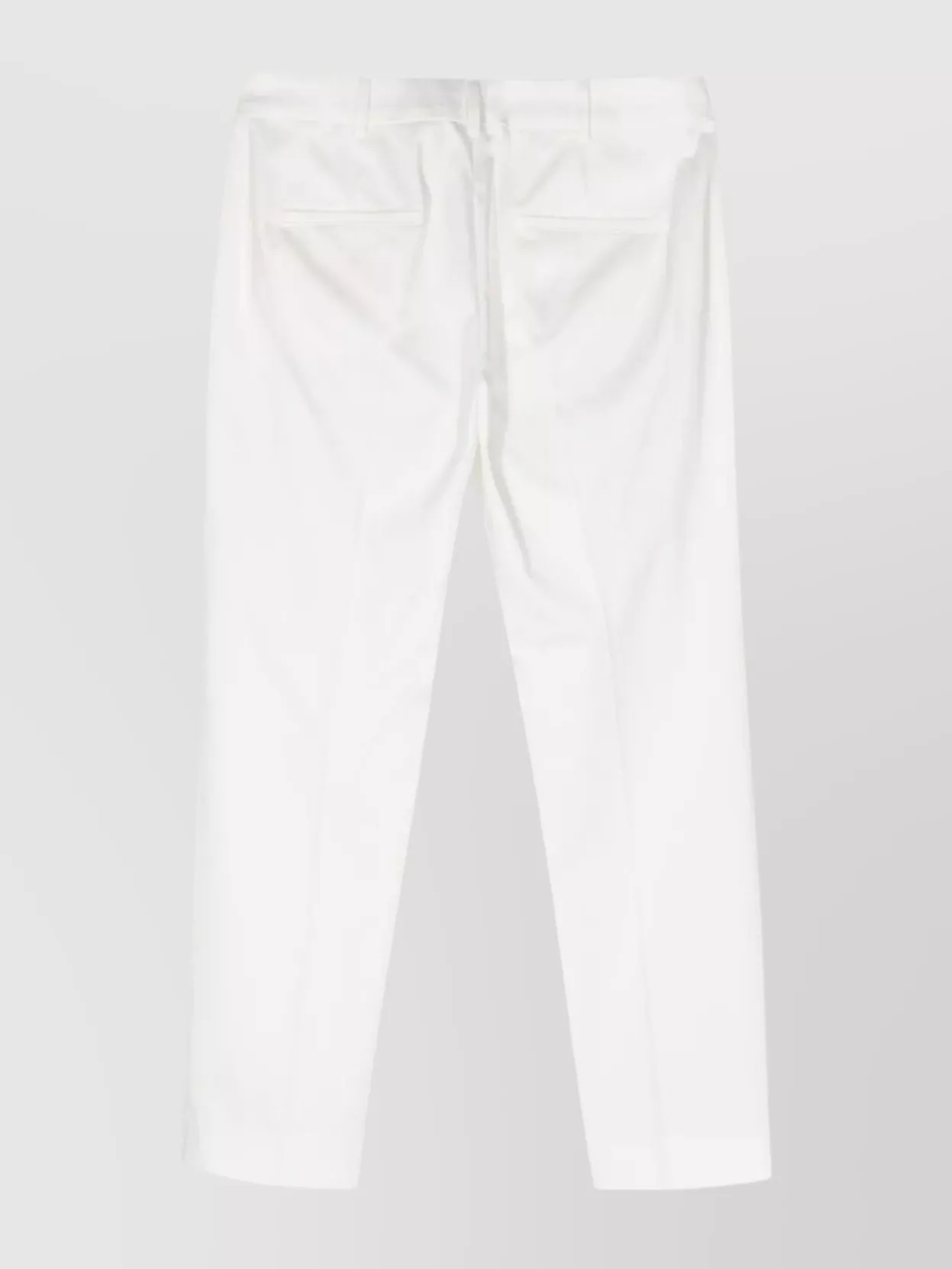 Max Mara Tailored Trousers With Pockets And Crease In White