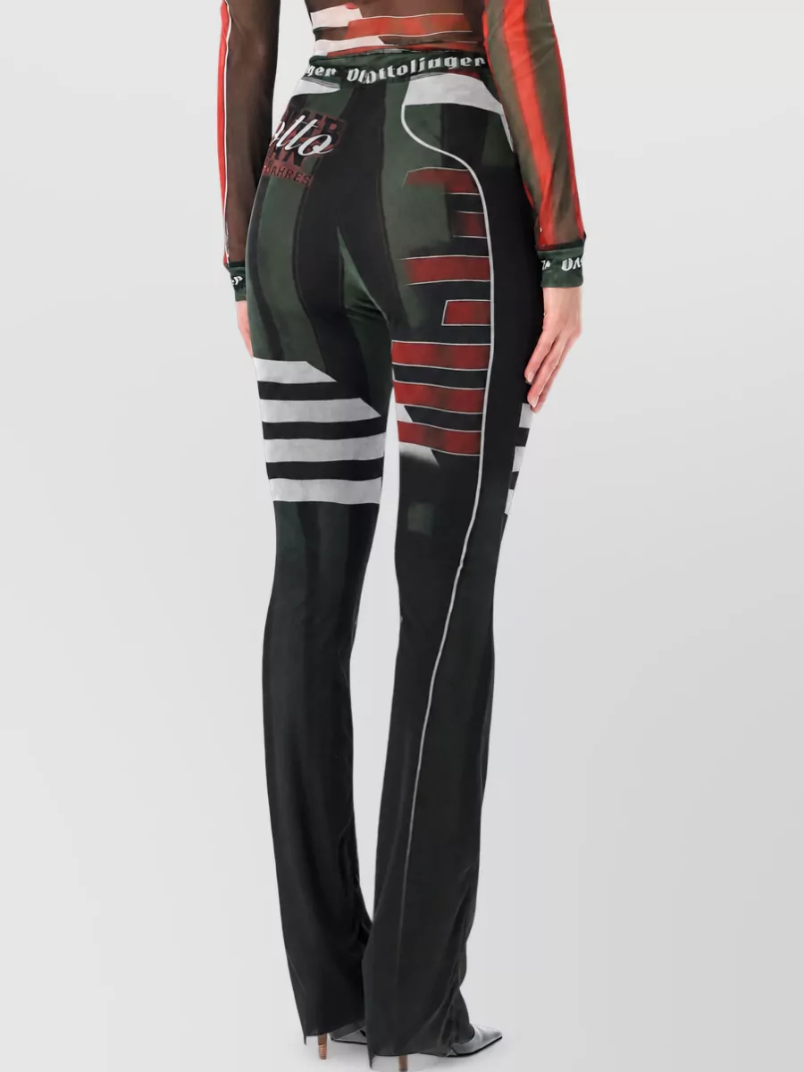 Ottolinger Printed High-Rise Extra-Long Leggings