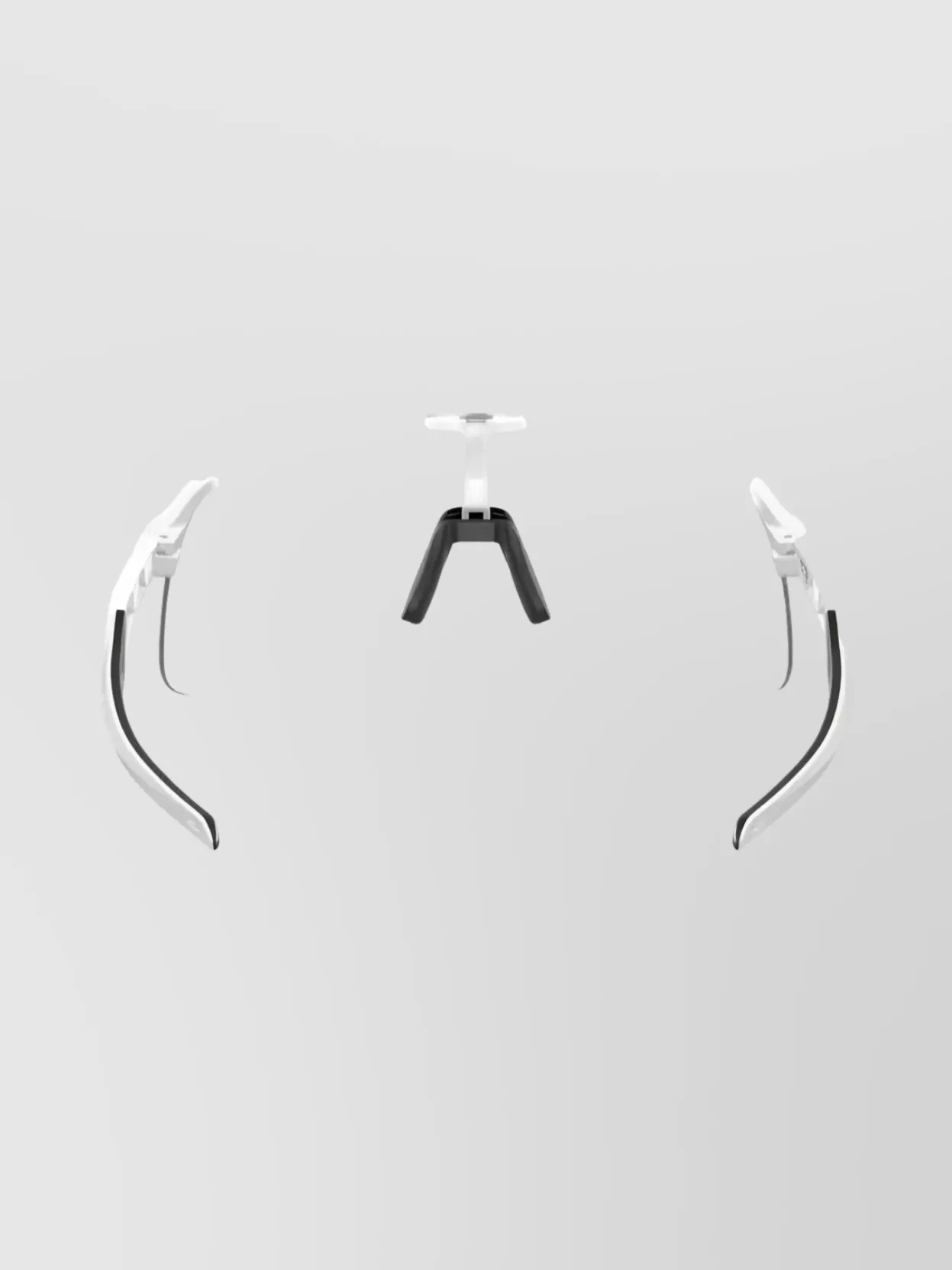 Oakley Rectangular Semi Rimless Sunglasses With Adjustable Nose Pads
