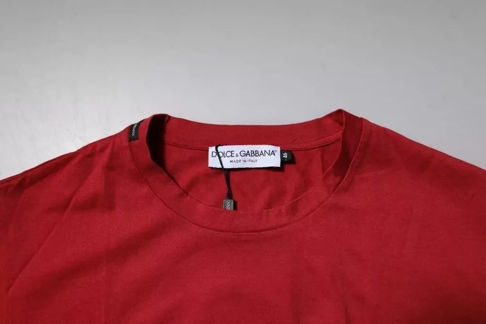 Dolce&Gabbana Cotton Logo-Print Crew-Neck T-Shirt