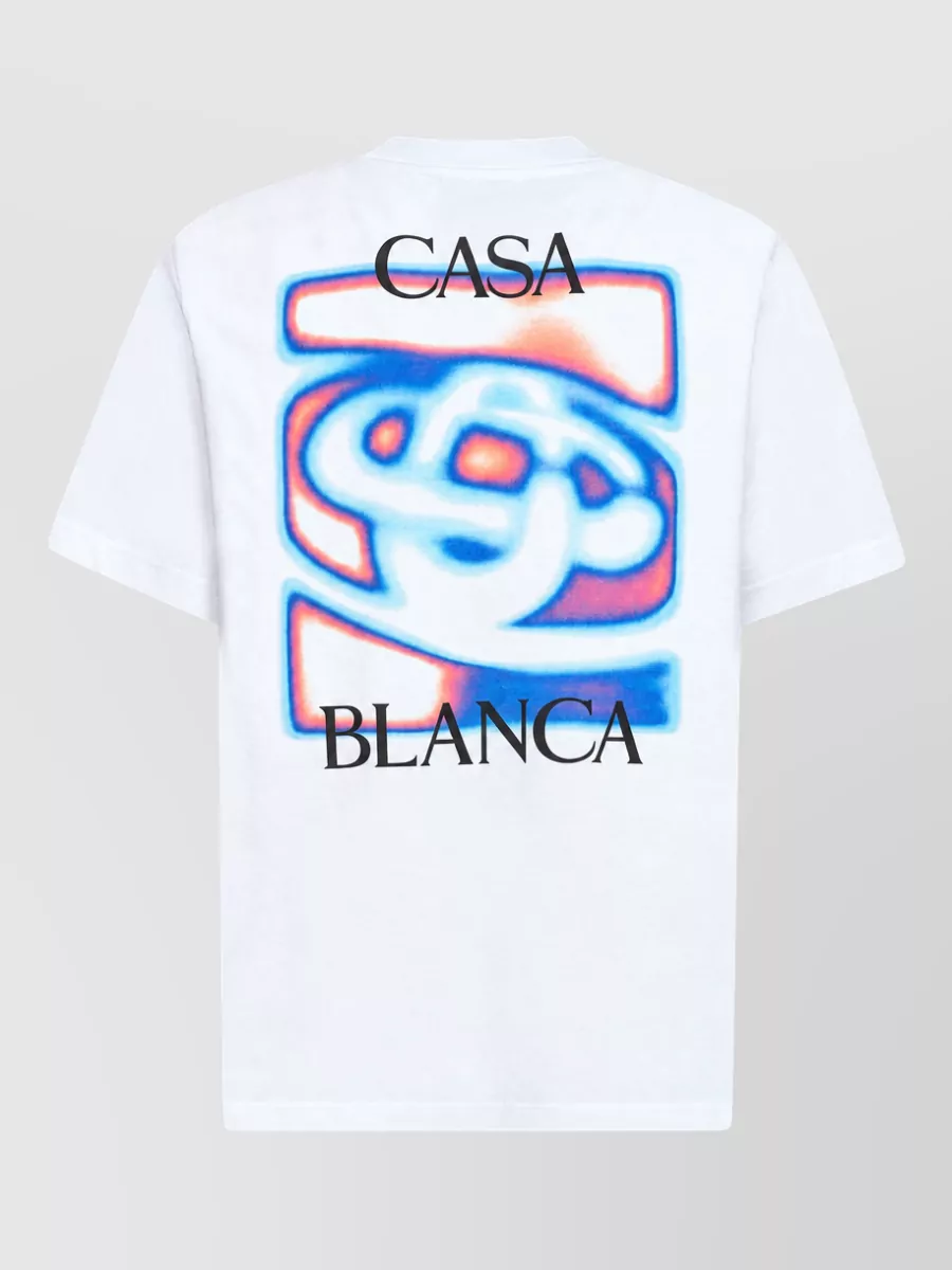 Casablanca Cotton Logo-Print Crew-Neck T-Shirt