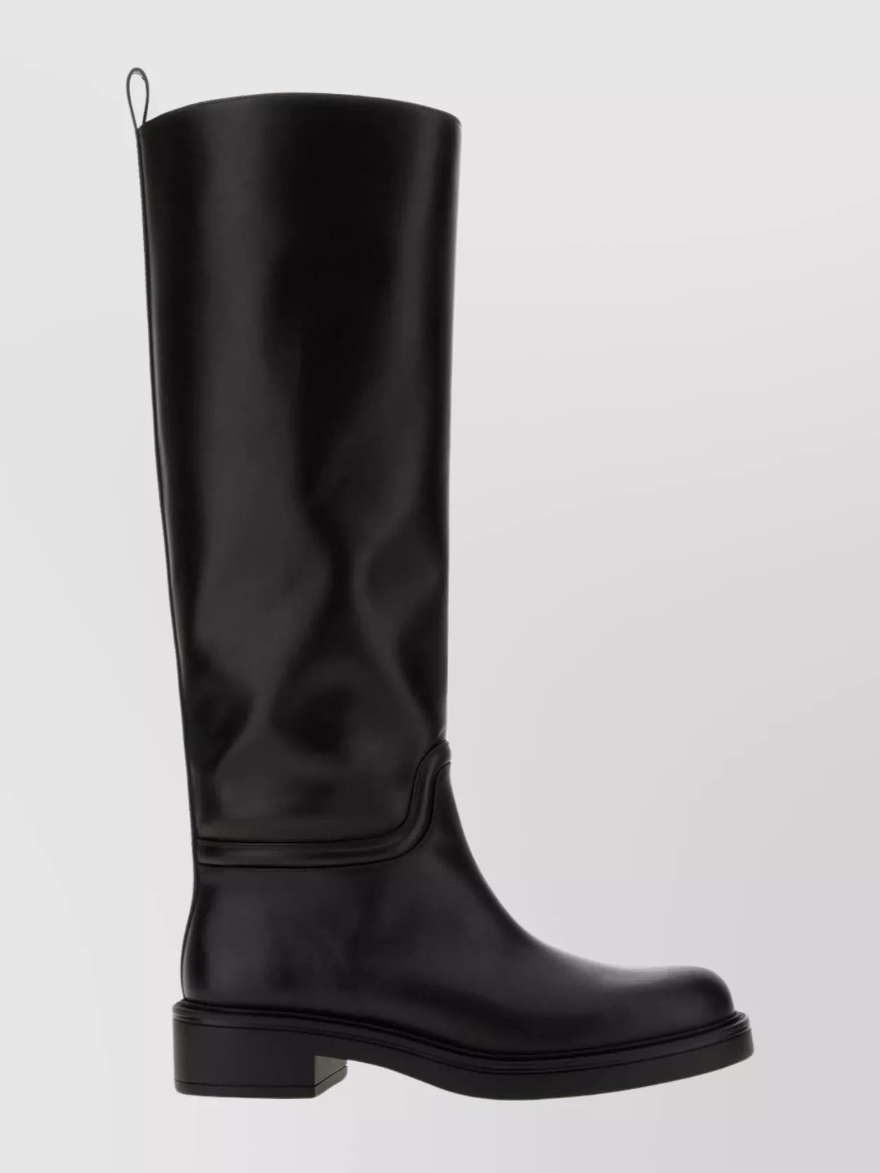 Stuart Weitzman Knee-high Block Heel Celia Leather Boots In Black