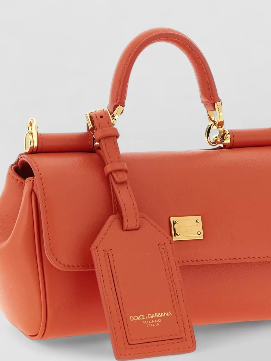 Dolce&Gabbana My Sicily Mini Leather Shoulder Bag