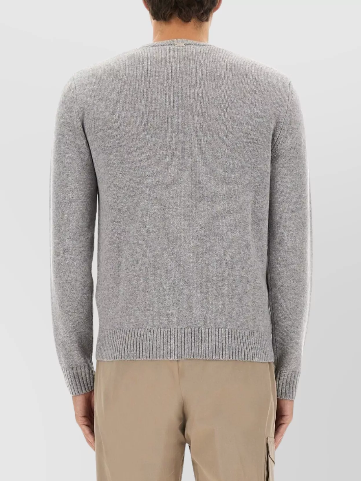 Herno Textured Knit Crew Neck Cashmere Sweater