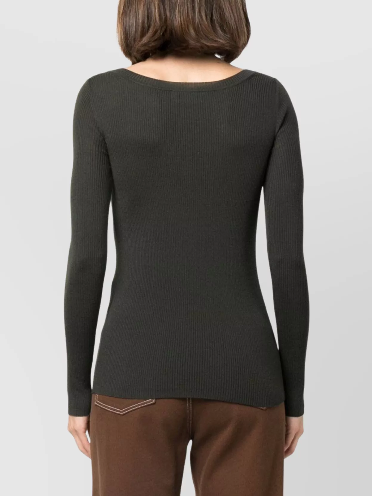 P.a.r.o.s.h V-neck Ribbed Wool Jumper