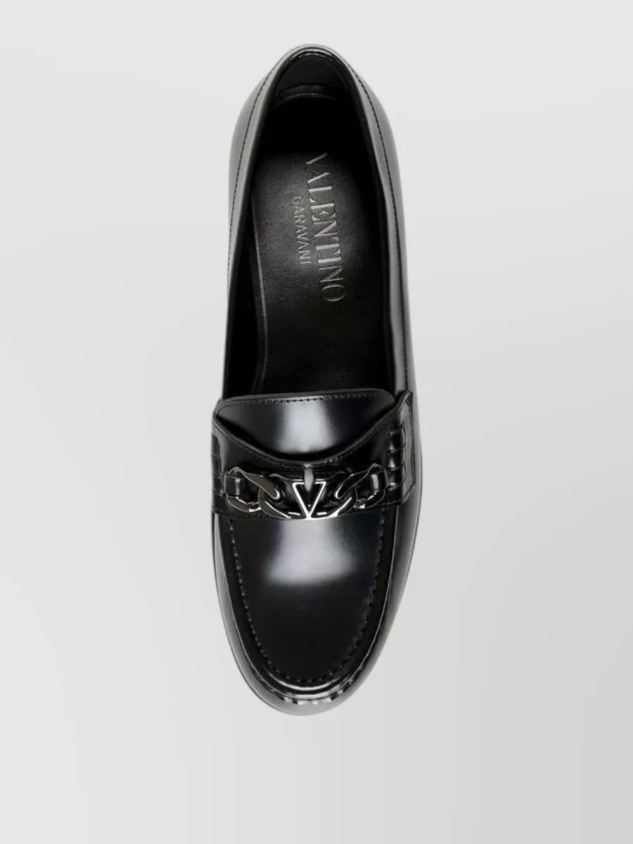 Valentino Garavani Leather Slip-On Loafers