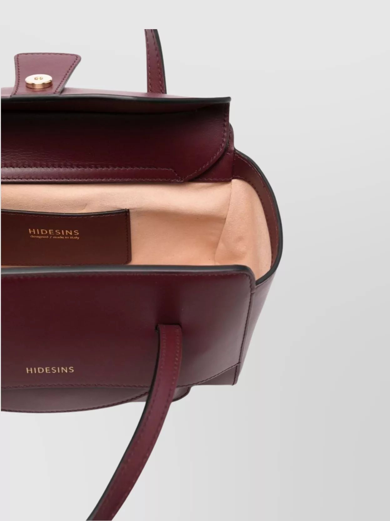 Hidesins Small Leather Tote Bag With Detachable Strap