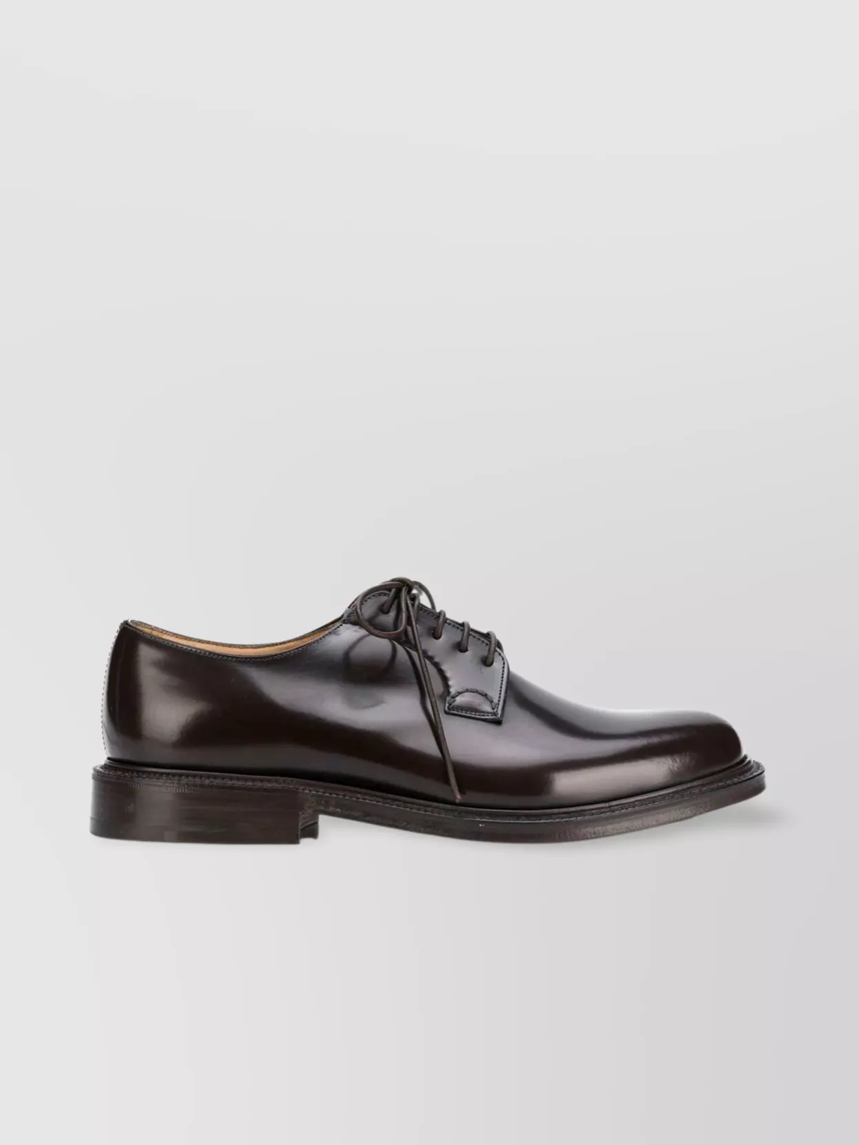 Church's Oxford Leather Shoe Flat Sole In Black