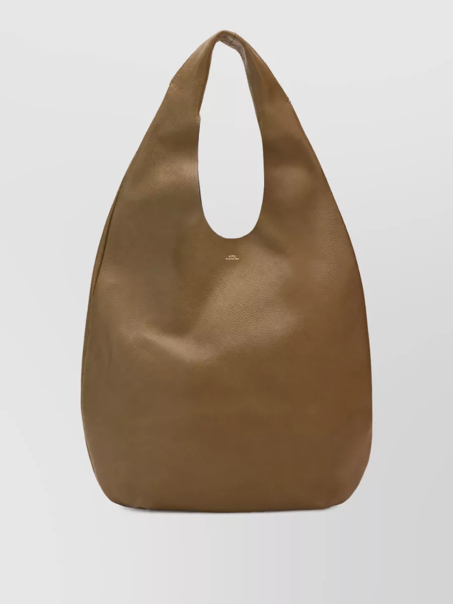 A.P.C. neige calf leather shoulder bag