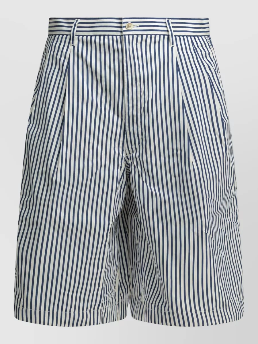 Comme des Garçons striped chino shorts