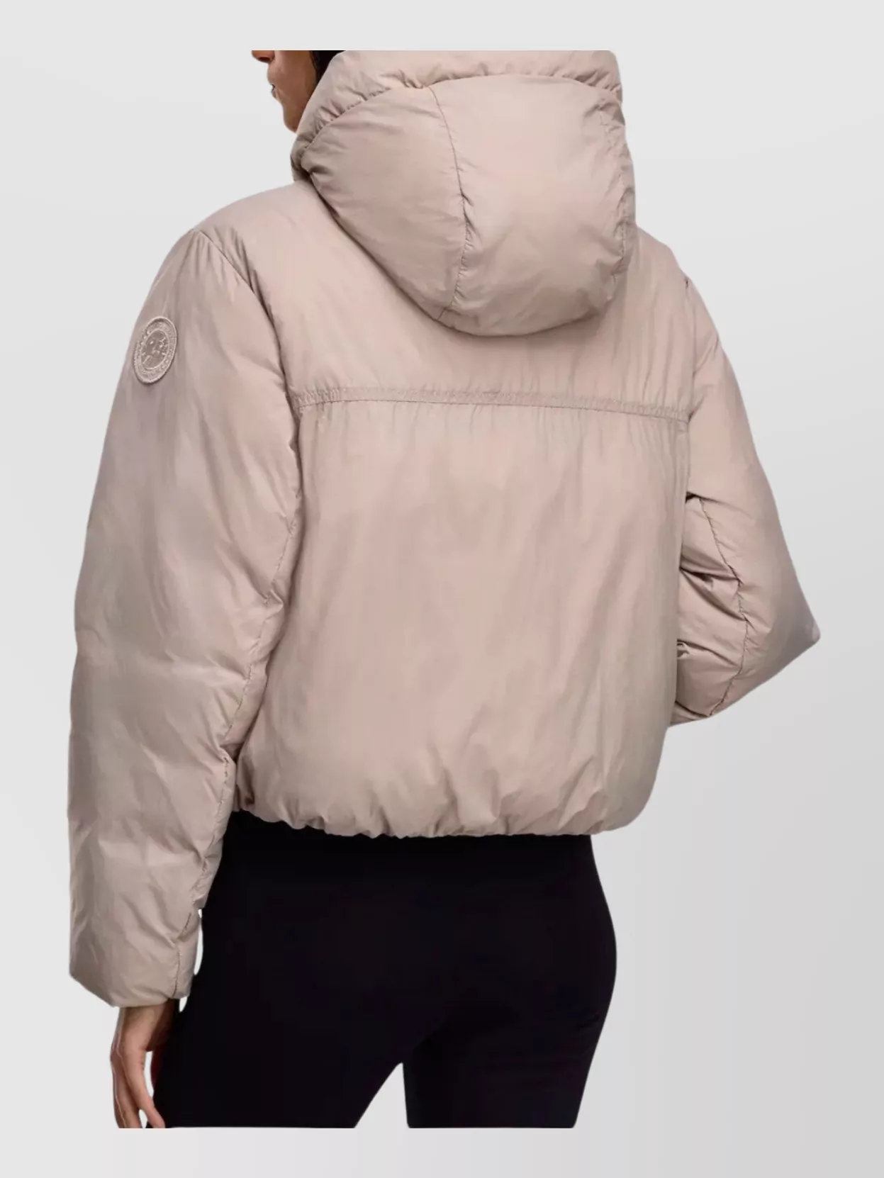 Canada Goose Packable Hooded Jacket Featuring Zip Pockets