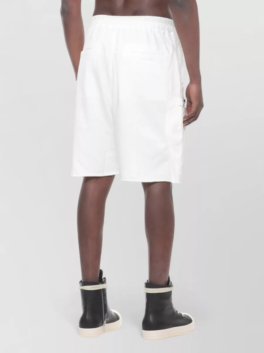 Rick Owens Drkshdw Cotton Cargo Bermuda Shorts