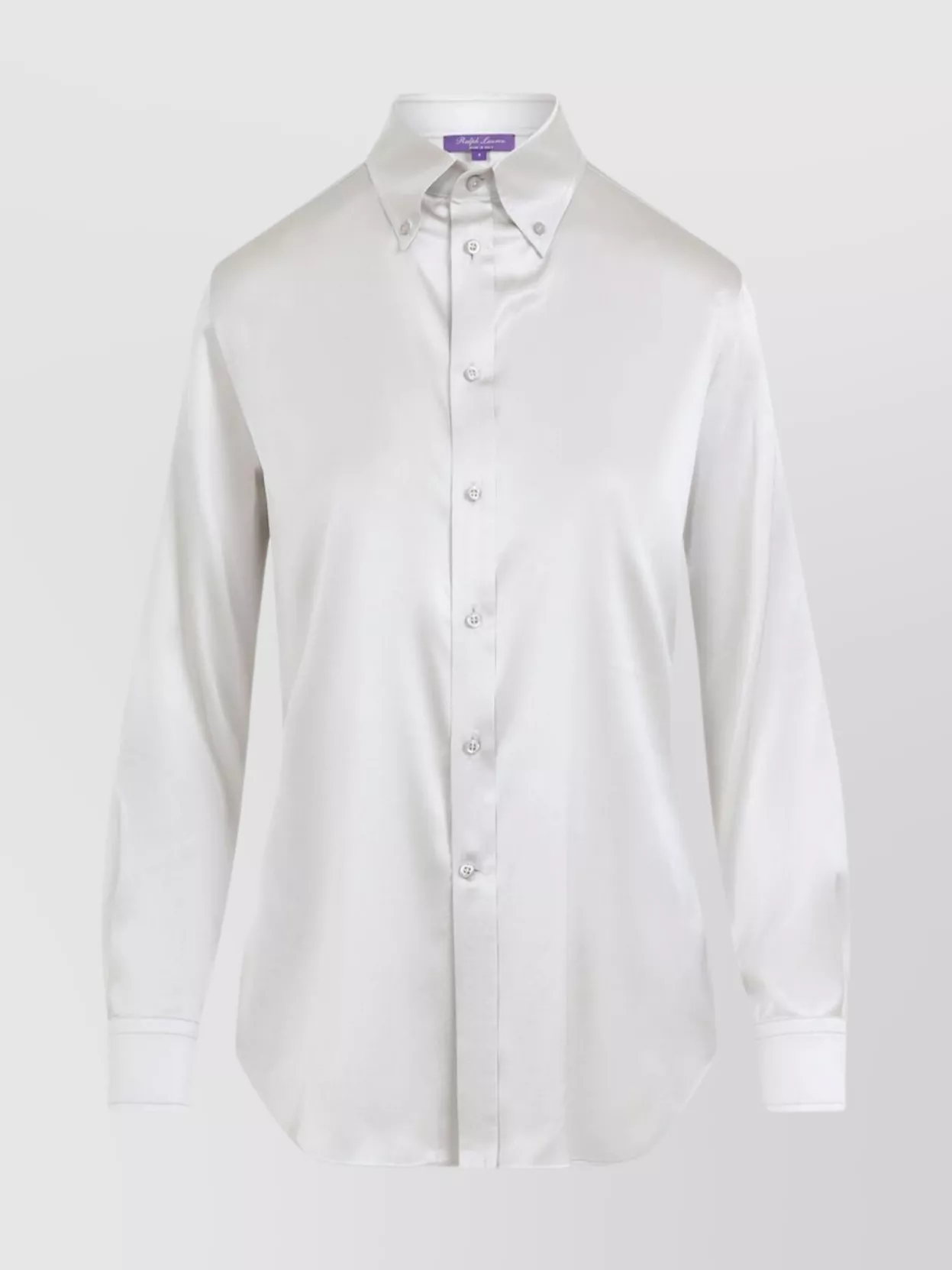Ralph Lauren Collection Cameron Long Sleeves Silk Button Front Shirt