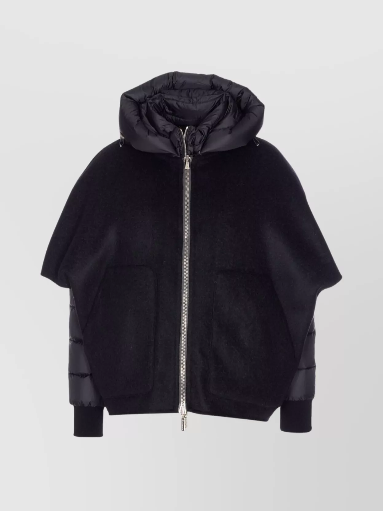 Moorer Padded Jacket With Hood And Quilted Sleeves