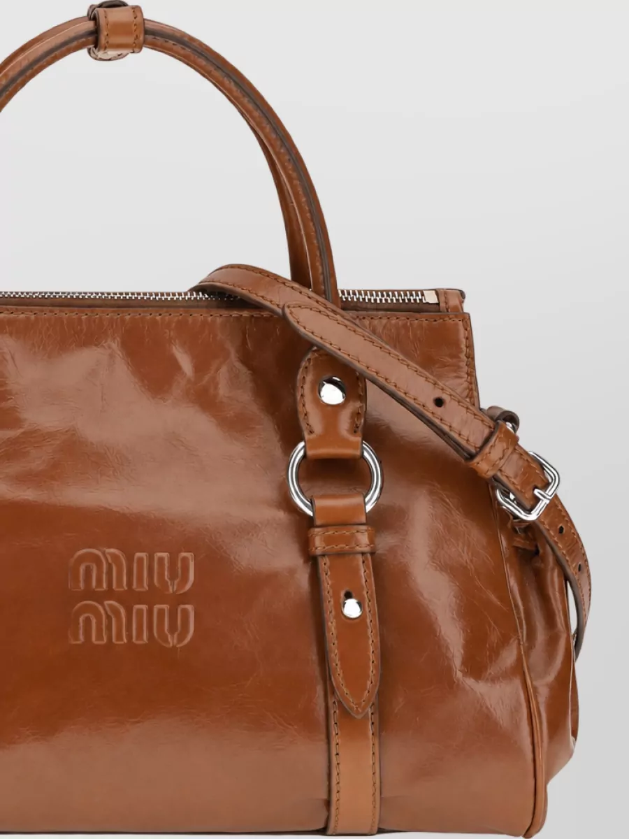 Miu Miu Arcadie Leather Shoulder Bag