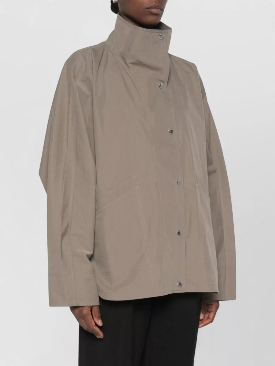 Totême Cotton Blend Oversized Single-Breasted Jacket