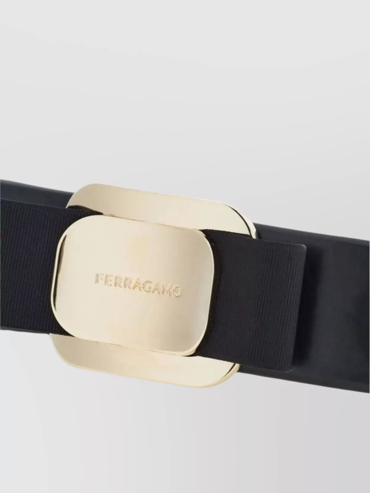 Ferragamo Bow Leather Hair Clip Rectangular Shape