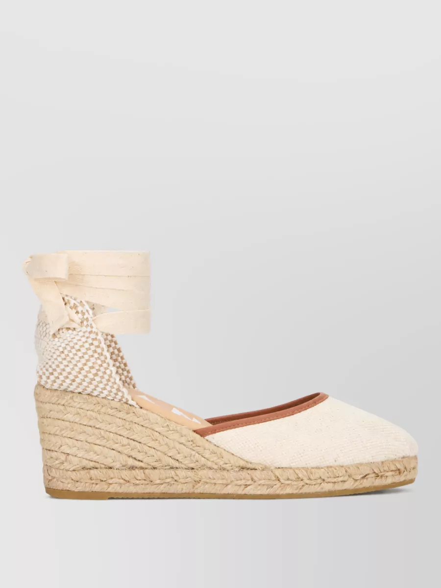 Manebi raffia wedge espadrilles