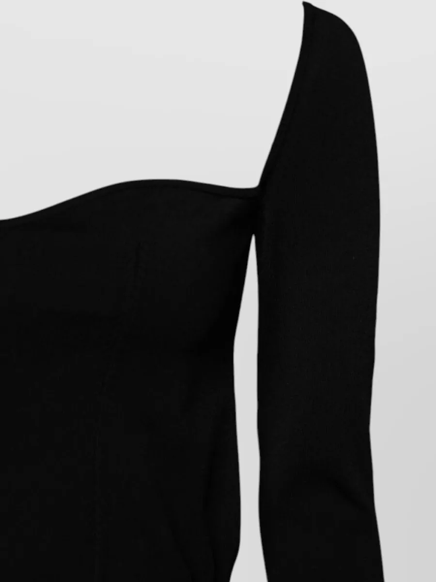 Dolce&Gabbana Sweetheart Neckline Long-Sleeve Sweater