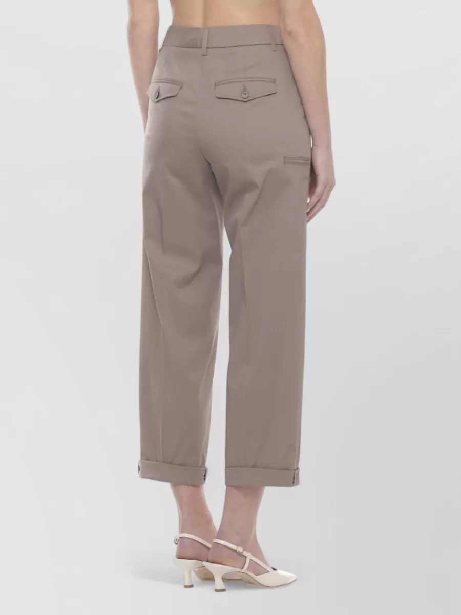Peserico Straight-Leg Cropped Trousers