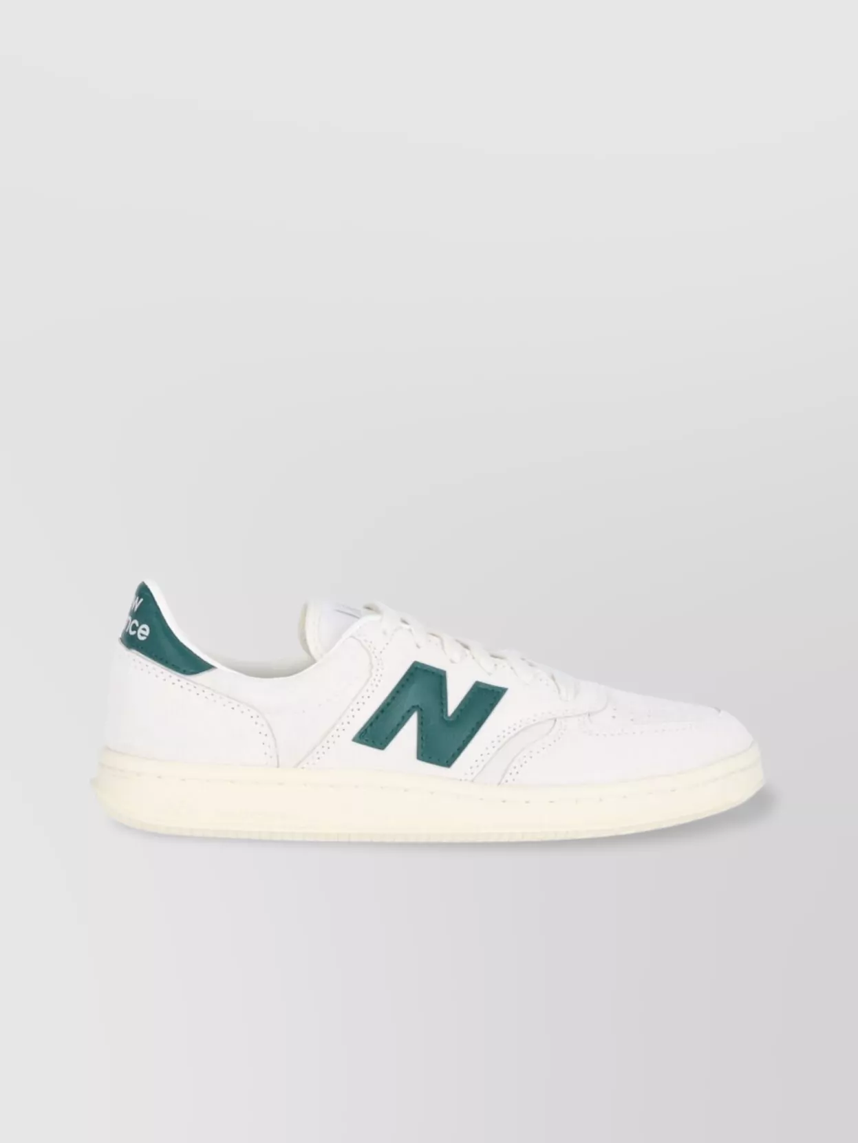 New Balance Low Top Perforated Toe Box Sneakers In White