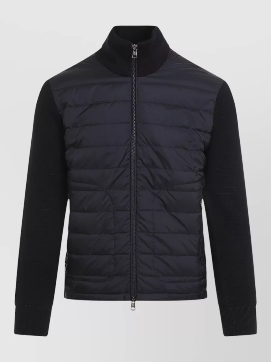 Moncler down padded zip-up cardigan