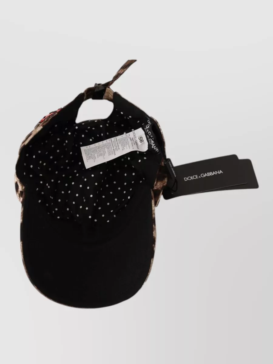 Dolce&Gabbana Leopard Sequin Baseball Cap
